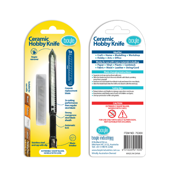 Boyle Ceramic Hobby Knife