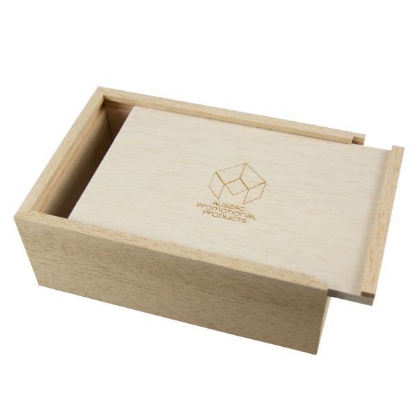 Laser marked wood box